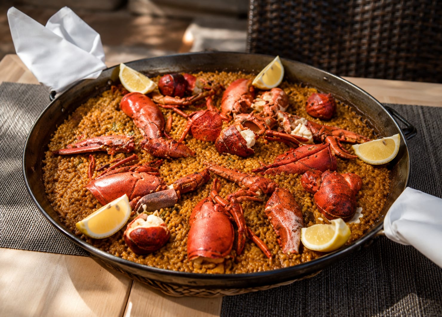 Paella de marisco del Restaurante Pomelo
